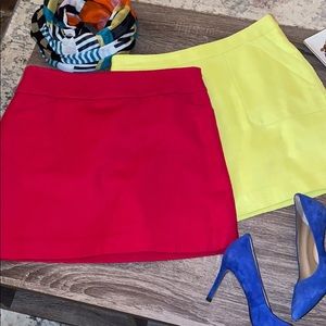 2 Loft mini skirts